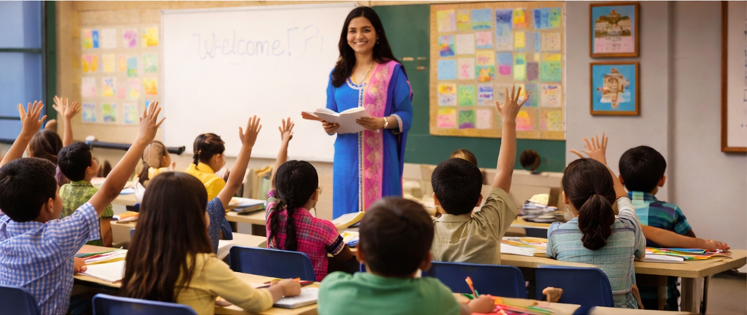 Students and classroom
